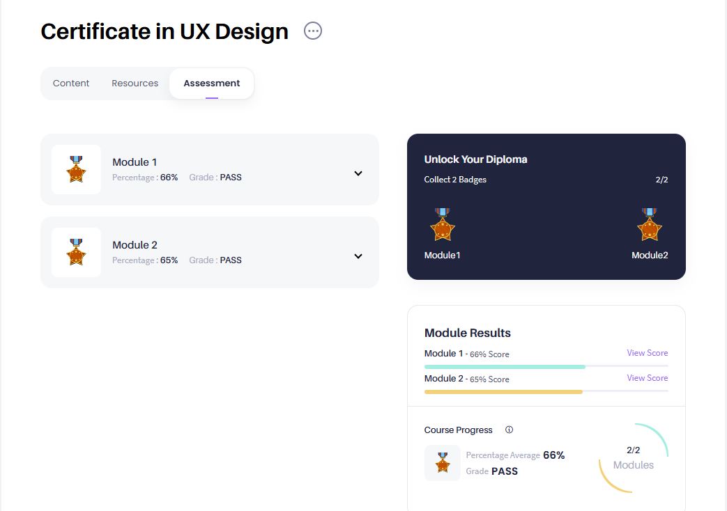 Certificate in UX Design